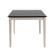 Nova Dining Table | Rectangular | European Black Ash w Antique White 59"