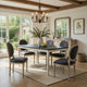 Nova Dining Table | Rectangular | European Black Ash w Antique White 59"