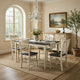 Nova 5pc Dining Table Set w 4 Chairs | European Black Ash w Antique White