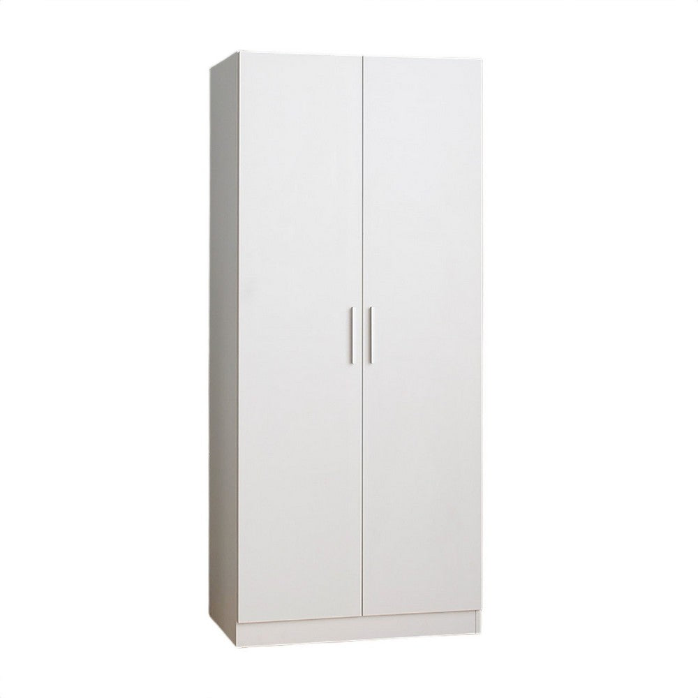 Jiaa Shoe Cabinet with 2 Doors | 6 Adjustable Shelves | 74" White