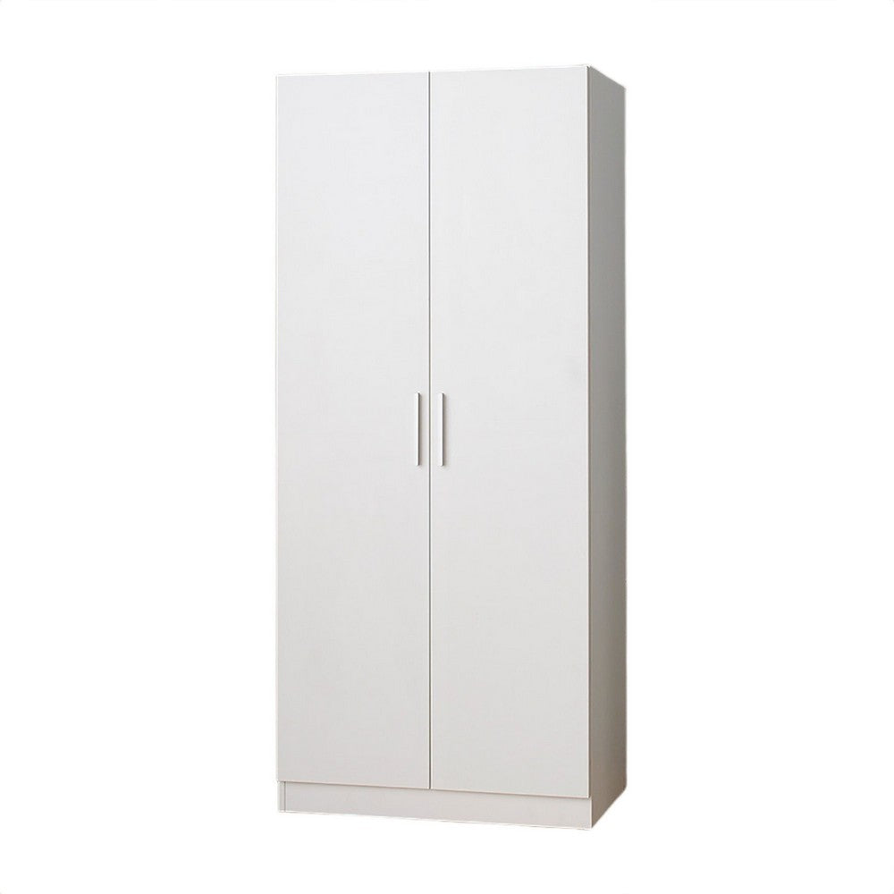 Jiaa Shoe Cabinet with 2 Doors | 6 Adjustable Shelves | 74" White