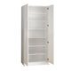 Jiaa Shoe Cabinet with 2 Doors | 6 Adjustable Shelves | 74" White