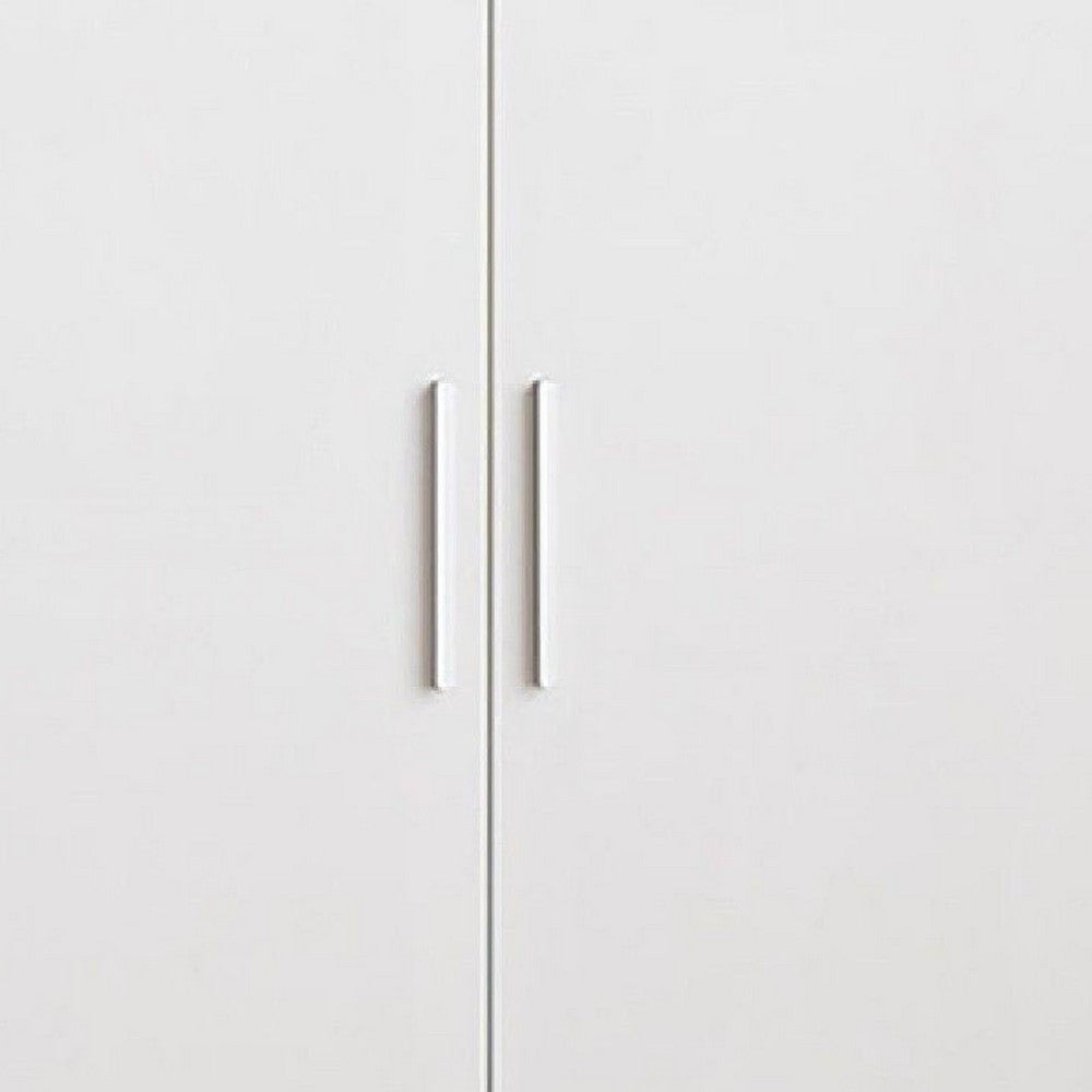 Jiaa Shoe Cabinet with 2 Doors | 6 Adjustable Shelves | 74" White