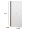 Jiaa Shoe Cabinet with 2 Doors | 6 Adjustable Shelves | 74" White