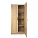 Mea Utility Storage Cabinet | 2 Doors | 3 Shelves | 71" Oak Brown