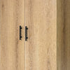 Mea Utility Storage Cabinet | 2 Doors | 3 Shelves | 71" Oak Brown