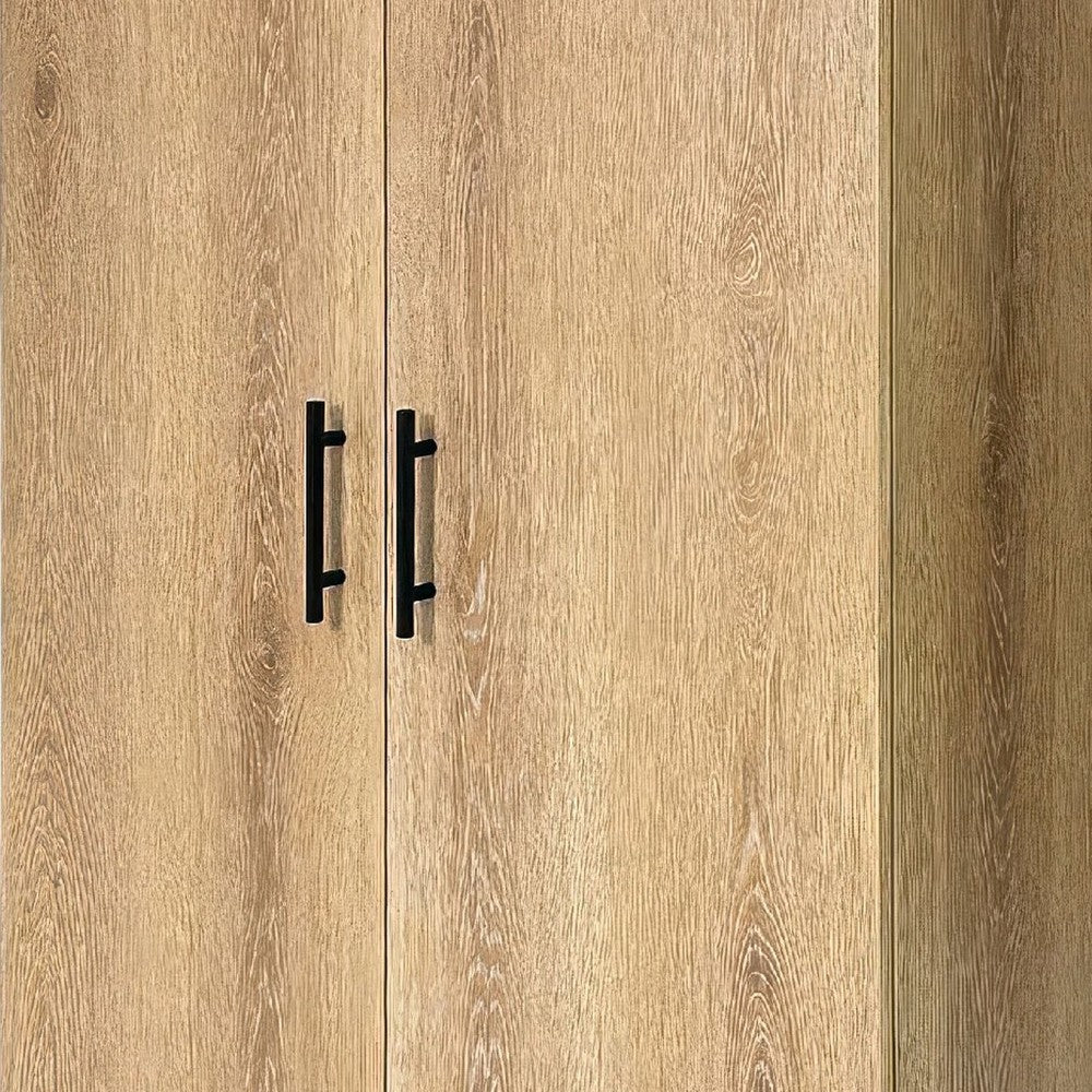 Mea Utility Storage Cabinet | 2 Doors | 3 Shelves | 71" Oak Brown