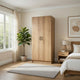 Mea Utility Storage Cabinet | 2 Doors | 3 Shelves | 71" Oak Brown