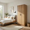 Mea Utility Storage Cabinet | 2 Doors | 3 Shelves | 71" Oak Brown
