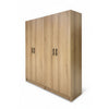 Mea 2pc Utility Storage Cabinet Set | 4 Doors | 6 Shelves | Oak Brown