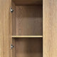 Mea 2pc Utility Storage Cabinet Set | 4 Doors | 6 Shelves | Oak Brown