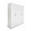 Mea 2pc Utility Storage Cabinet Set | 4 Doors | 6 Shelves | White