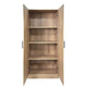 Mea 3pc Utility Storage Cabinet Set | 6 Doors | 9 Shelves | Oak Brown