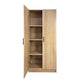 Mea 4pc Utility Storage Cabinet Set | 8 Doors | 12 Shelves | Oak Brown