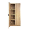 Mea 5pc Utility Storage Cabinet Set | 10 Doors | 15 Shelves | Oak Brown