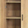 Mea 5pc Utility Storage Cabinet Set | 10 Doors | 15 Shelves | Oak Brown