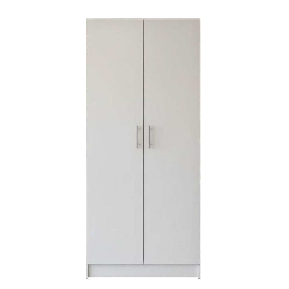 Mea 5pc Utility Storage Cabinet Set | 10 Doors | 15 Shelves | White