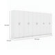 Mea 5pc Utility Storage Cabinet Set | 10 Doors | 15 Shelves | White