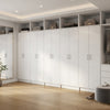 Mea 5pc Utility Storage Cabinet Set | 10 Doors | 15 Shelves | White