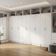Mea 5pc Utility Storage Cabinet Set | 10 Doors | 15 Shelves | White