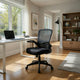 Swivel Task Chair | Mesh Back | Flip Arm | Height Adjustable | Black Fabric