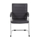 Neni Office Chair Set of 2 | Foam Fill Black Vinyl | Chrome Cantilever