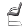 Neni Office Chair Set of 2 | Foam Fill Black Vinyl | Chrome Cantilever