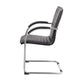 Neni Office Chair Set of 2 | Foam Fill Black Vinyl | Chrome Cantilever