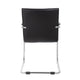 Neni Office Chair Set of 2 | Foam Fill Black Vinyl | Chrome Cantilever