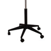Mobile Table w Casters | Round Wood Top | Height Adjustable | Brown 27-38"