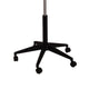 Mobile Table w Casters | Round Wood Top | Height Adjustable | Brown 27-38"