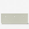 Bea TV Stand Media Cabinet | Scalloped Panel | 64" White Mahogany