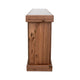 Kima TV Media Console Table | 6 Open Shelves | 80" Top | Walnut Brown