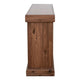 Kima TV Media Console Table | 4 Open Shelves | 60" Top | Walnut Brown