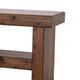 Kima TV Media Console Table | 4 Open Shelves | 60" Top | Walnut Brown