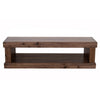 Kima Entryway Bench | Open Lower Shelf | 60" Walnut Brown Wood