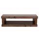 Kima Entryway Bench | Open Lower Shelf | 60" Walnut Brown Wood