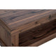Kima Entryway Bench | Open Lower Shelf | 60" Walnut Brown Wood