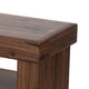 Kima Entryway Bench | Open Lower Shelf | 60" Walnut Brown Wood