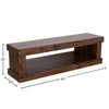 Kima Entryway Bench | Open Lower Shelf | 60" Walnut Brown Wood