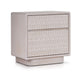 Lya Nightstand | 2 Soft Close Drawers | Contemporary Whitewash