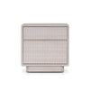 Lya Nightstand | 2 Soft Close Drawers | Contemporary Whitewash