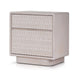 Lya Nightstand | 2 Soft Close Drawers | Contemporary Whitewash