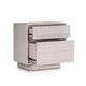 Lya Nightstand | 2 Soft Close Drawers | Contemporary Whitewash
