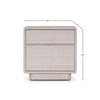 Lya Nightstand | 2 Soft Close Drawers | Contemporary Whitewash
