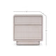 Lya Nightstand | 2 Soft Close Drawers | Contemporary Whitewash