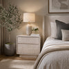 Lya Nightstand | 2 Soft Close Drawers | Contemporary Whitewash