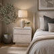 Lya Nightstand | 2 Soft Close Drawers | Contemporary Whitewash