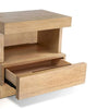 Koa Nightstand | 1 Drawer and Fixed Shelf | Modern Oak Brown