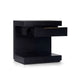 Joa Nightstand | 1 Drawer and Fixed Open Shelf | Modern Black